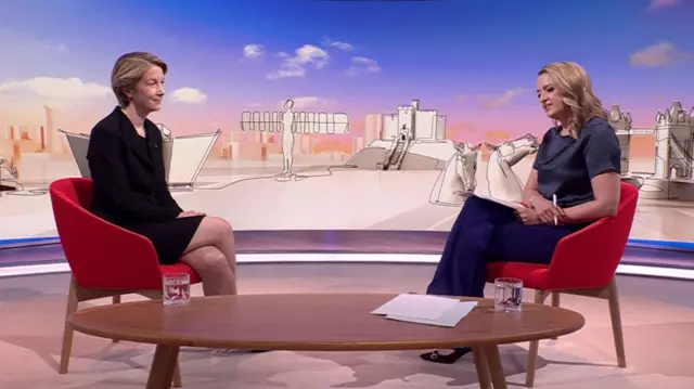 Amanda Pritchard and Laura Kuenssberg