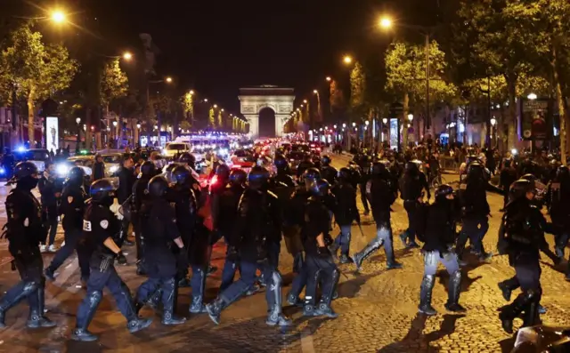 Police officers in Paris