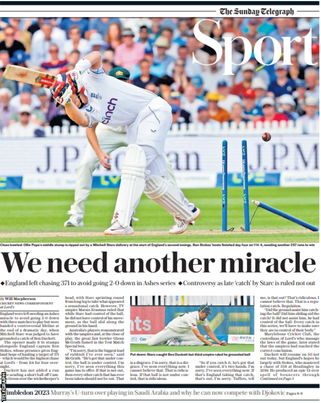 Telegraph back page