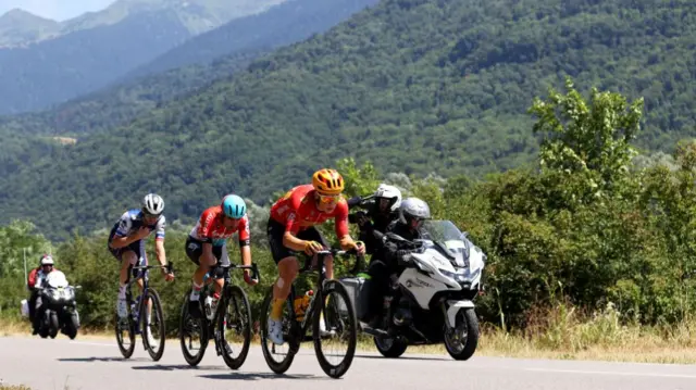 Victor Campenaerts, Kasper Asgreen and Jonas Abrahamsen