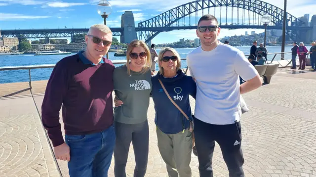 Megan Connolly's family in Sydney