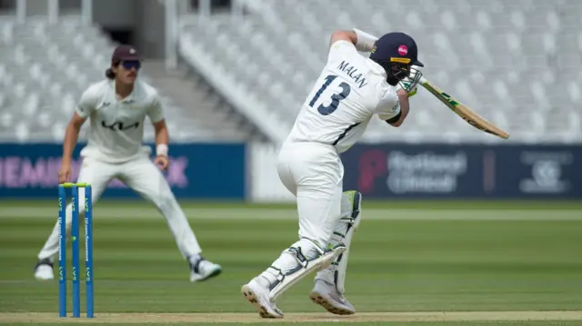 Pieter Malan batting for Middlesex