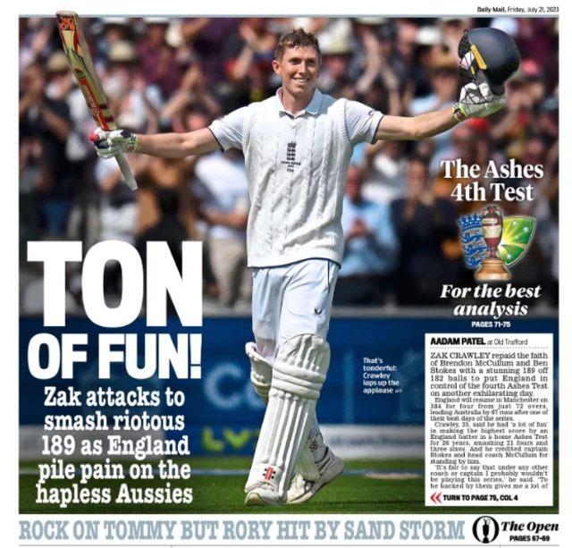 Mail back page
