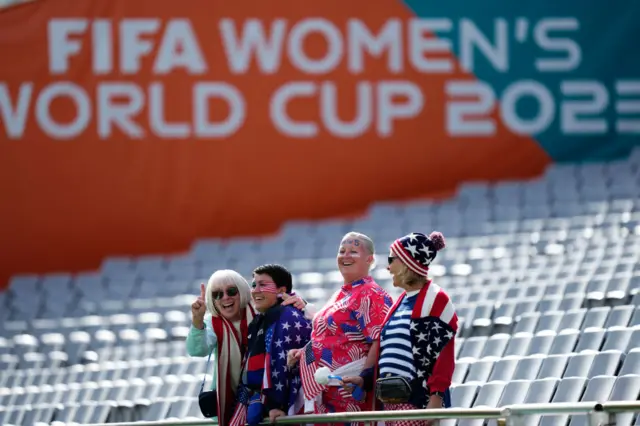 USA fans at Eden Park