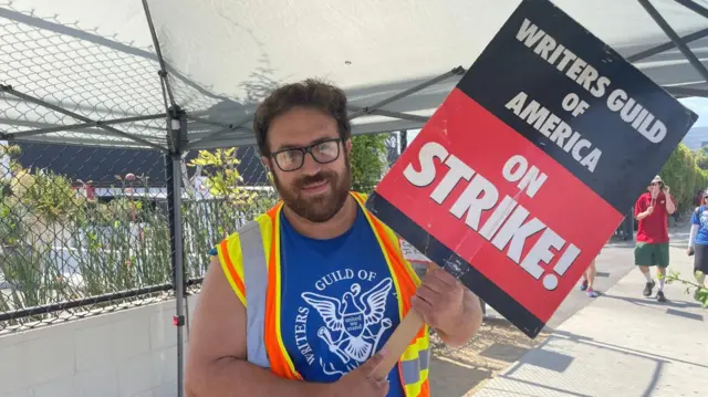 Joe Russo WGA strike captain