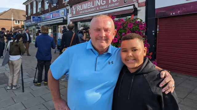 Paul Shepherdson with his 11-year-old son