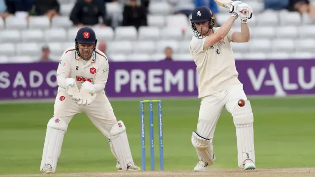 Kent's Joey Evison batting