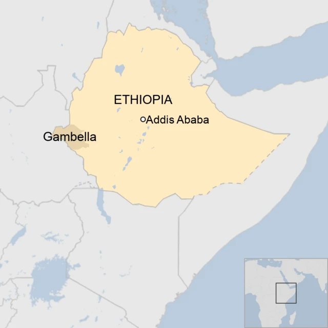 Map of Ethiopia