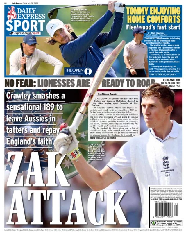 Express back page