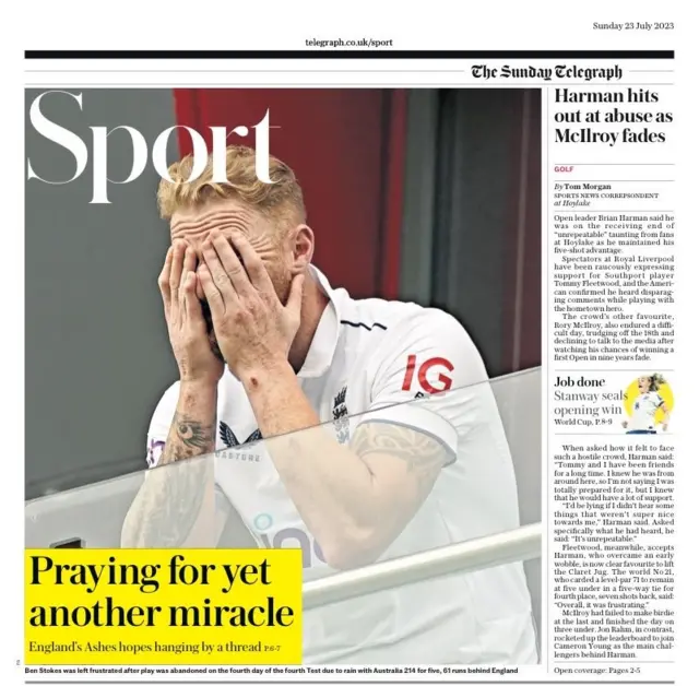 Sunday Telegraph back page