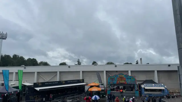 Clouds behind Old Trafford