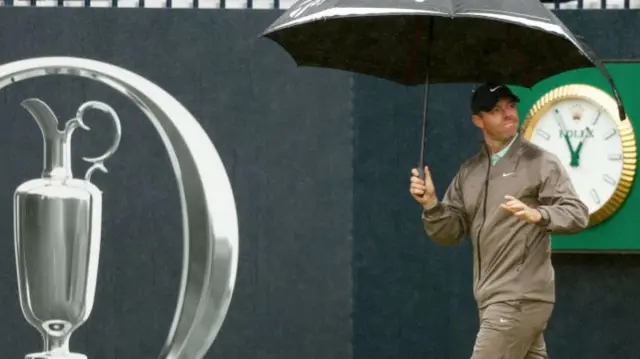 Rory McIlroy at The Open on day four