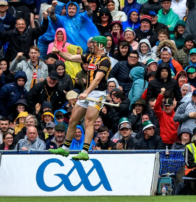 Eoin Cody celebrates scoring the games first goal.