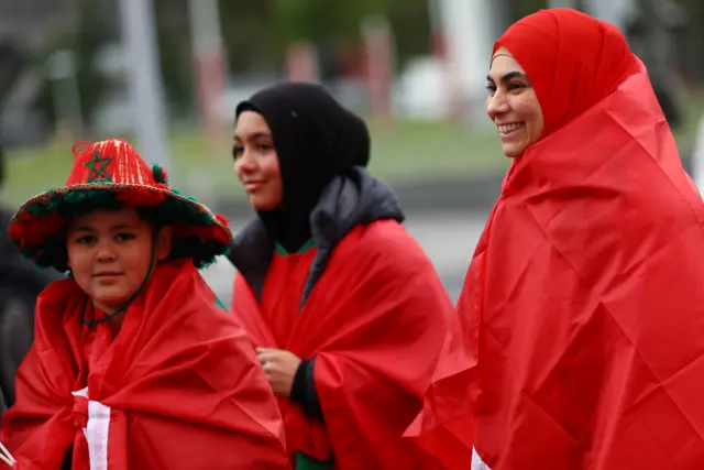 A group of Morocco fans