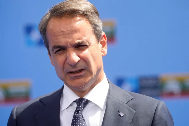 Greek Prime Minister Kyriakos Mitsotakis