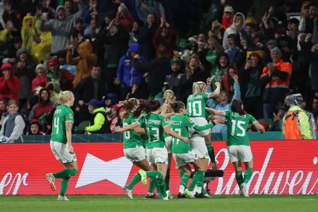 Ireland celebrate