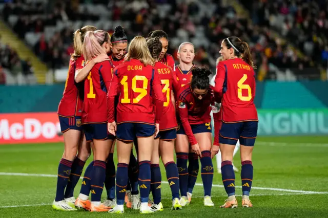 Spain celebrate