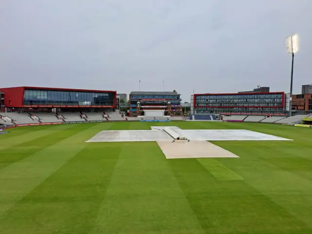 Raining at Old Trafford