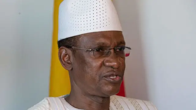 Mali Prime Minister Choguel Maïga at an interview with AFP - September 2021