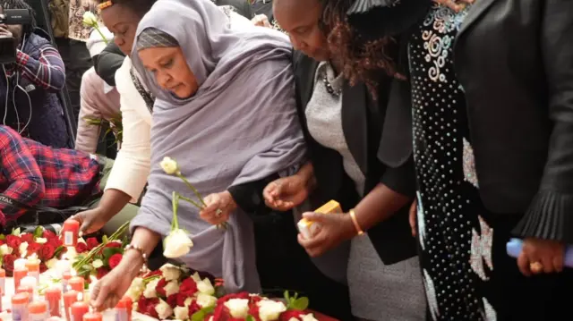 Vigil in Nairobi