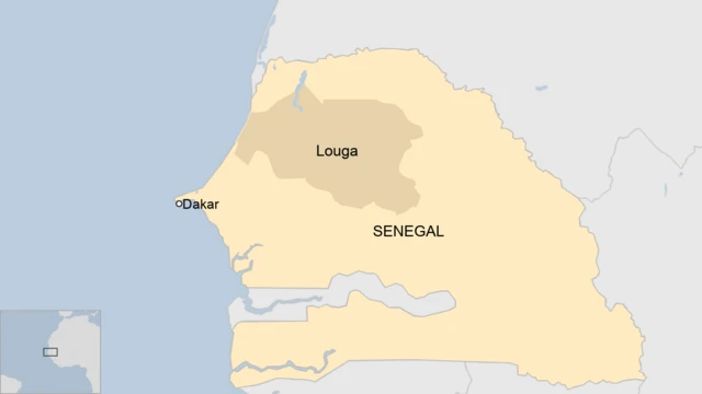 Map of Senegal