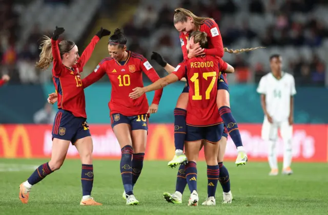 Spain celebrate