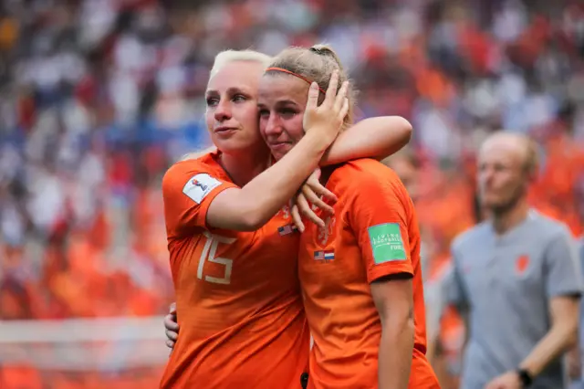 Netherlands dejected after losing the World Cup final