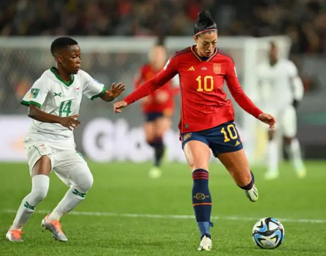 Spain v Zambia at the Women's World Cup