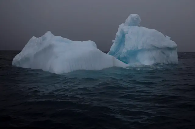 An iceberg floats near Two Hummock Island, Antarctica