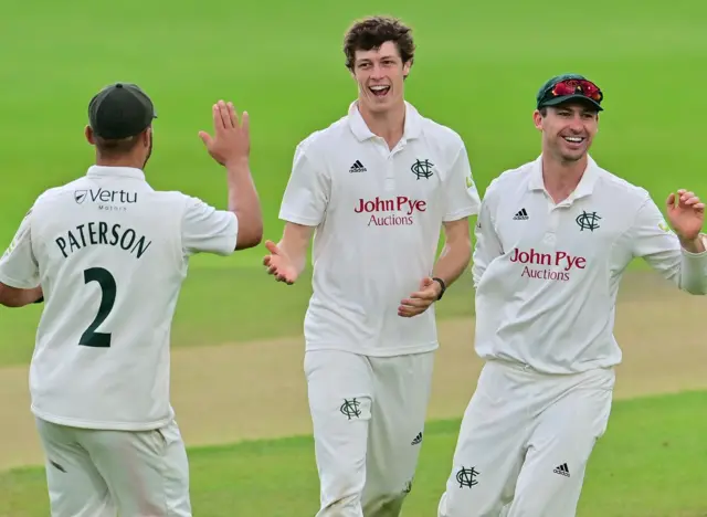 Notts spinner Calvin Harrison
