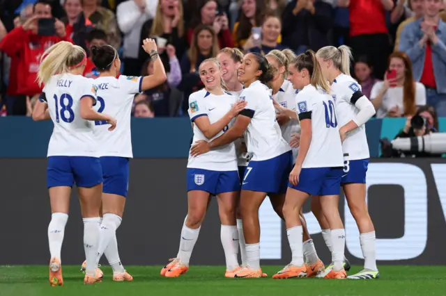 England celebrate