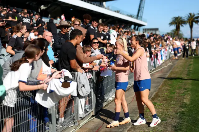 Chloe Kelly and Lucy Bronze