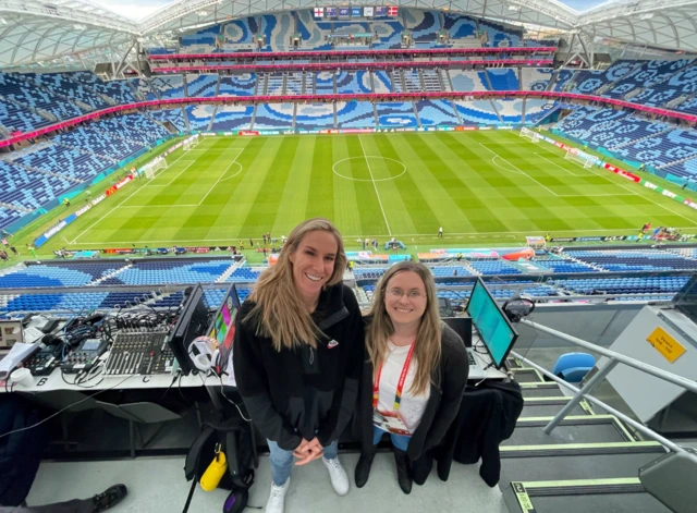 Karen Bardsley and Vicki Sparks