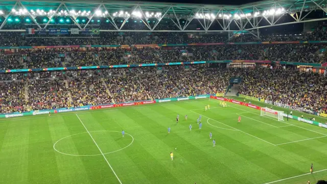 Brazil celebrate a goal