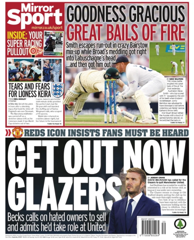 Mirror back page