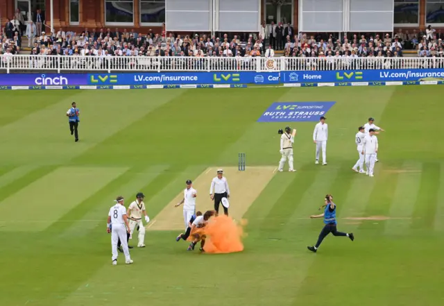 Just Stop Oil protest at The Ashes