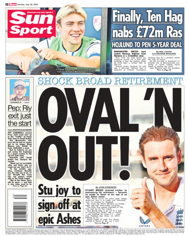 Sun back page