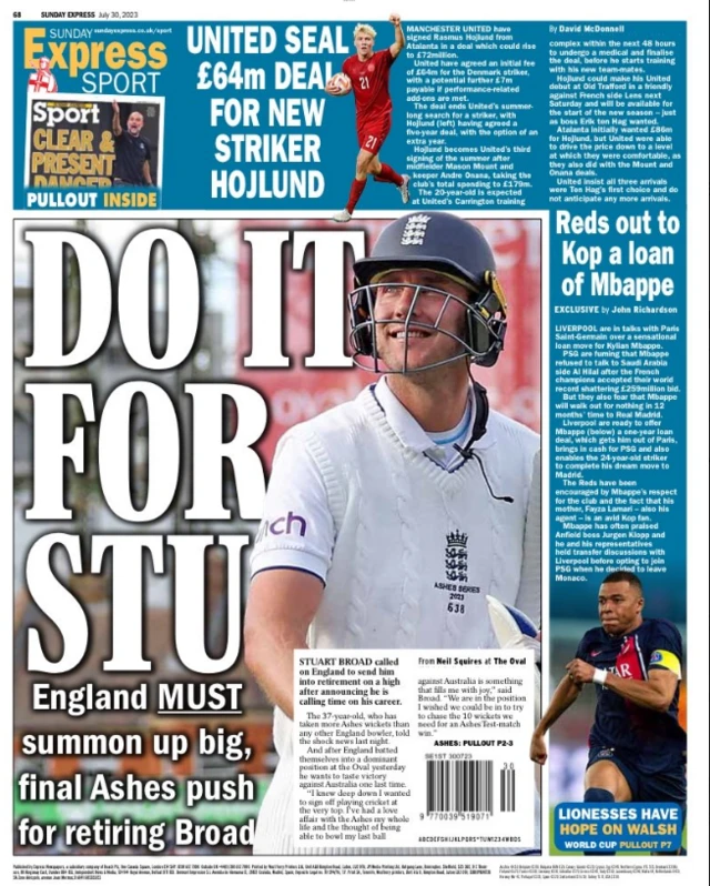 Express back page