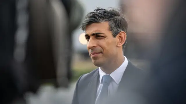 Rishi Sunak at a press conference