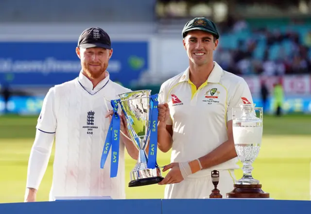 Ben Stokes and Pat Cummins