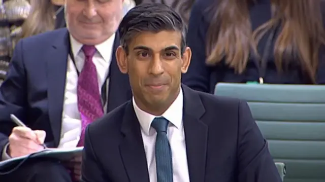 Rishi Sunak before the Liaison Committee