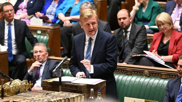 Oliver Dowden speaking during Prime Minister's Questions on 7 June