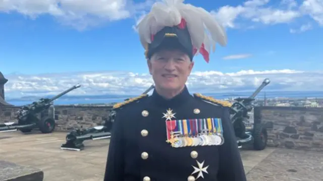 Major General Alastair Bruce of Crionaich OBE VR is the governor of Edinburgh Castle