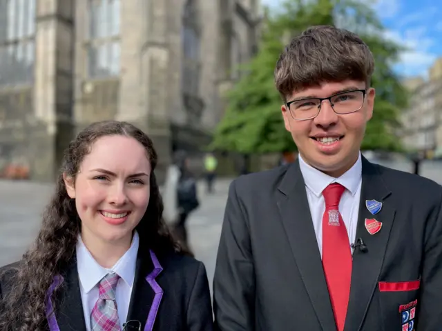 Ailsa Russell, 16, and 17-year-old Lochlan Sweaton