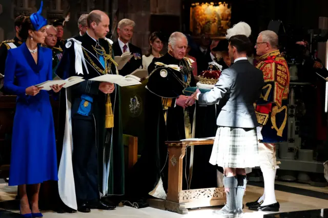 King Charles receives the Crown of Scotland