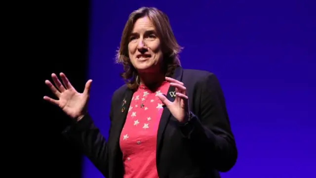 Dame Katherine Grainger DBE speaks at a conference