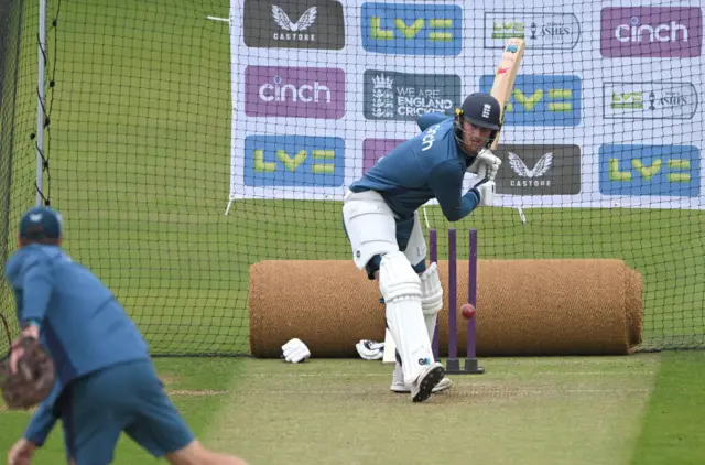 Ben Stokes in the nets