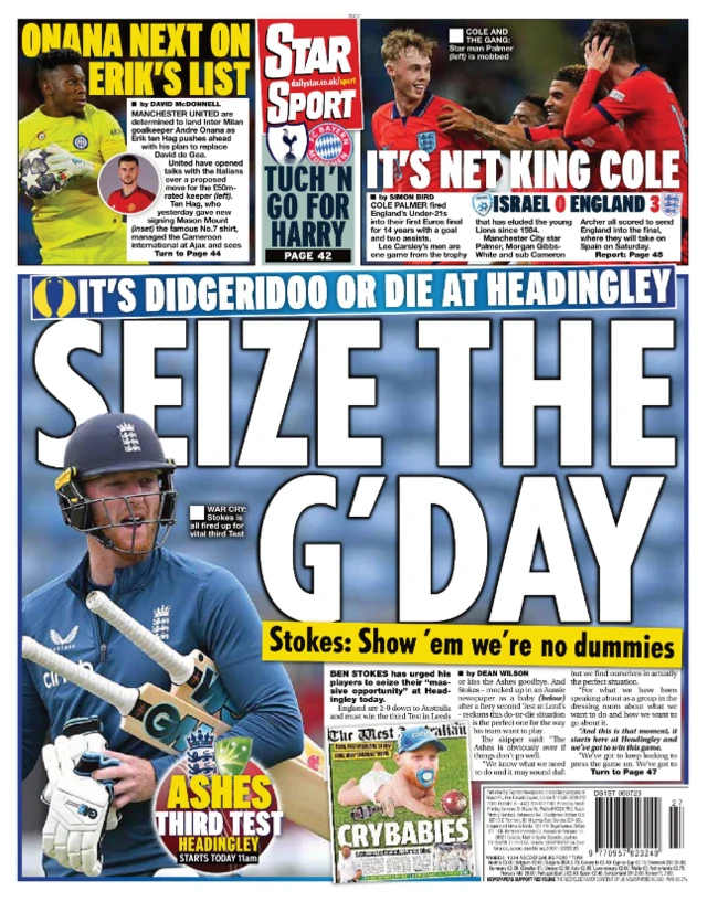 Daily Star back page