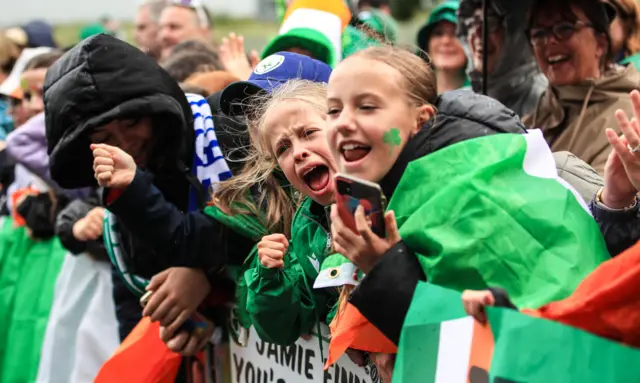 Republic fans outside Tallaght Stadium