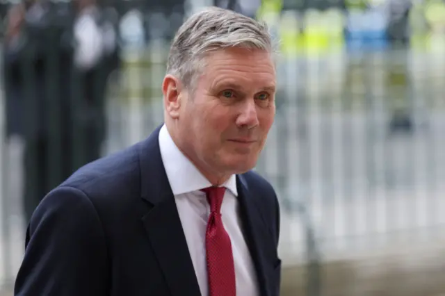 Keir Starmer at the NHS 75th anniversary ceremony at Westminster Abbey, 05 July 2023